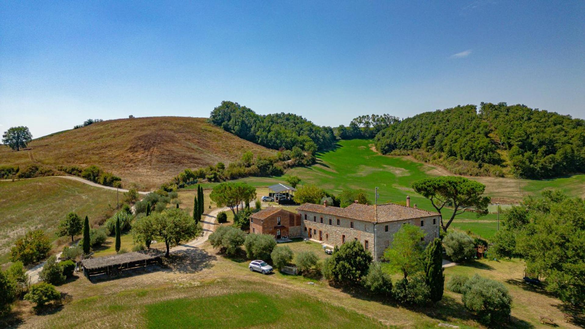Apartamento Ulivo-Chianti Charming Flat With Private Parking! Asciano Exterior foto