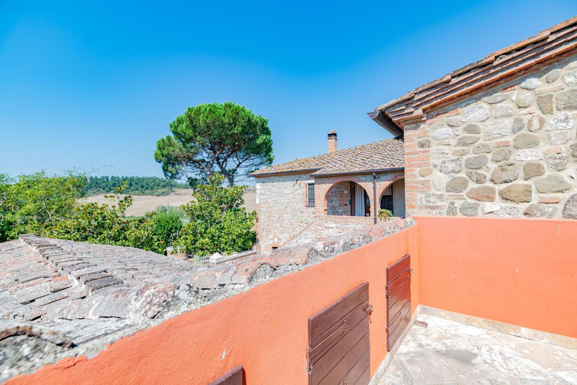 Apartamento Ulivo-Chianti Charming Flat With Private Parking! Asciano Exterior foto